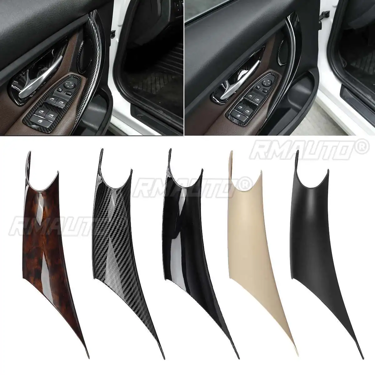 

Strovan High Quality FOR BMW 3 4 Series F30 F35 2012 2013 2014 2015 2016 1pcs Left/Right 2pcs ABS Inner Door Handle Pull Shield