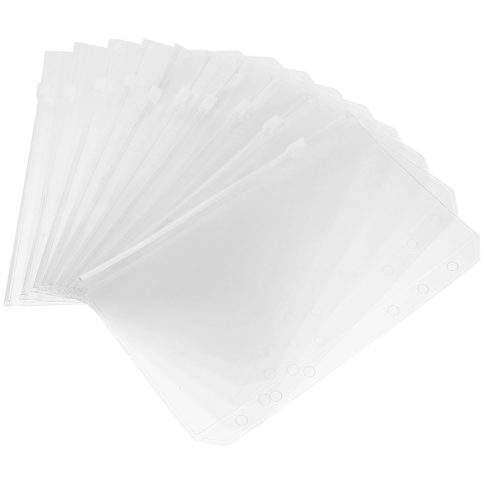 

Document Organizer Binder A6 Loose Leaf Bag Pocket Pockets Transparent Pvc Reusable
