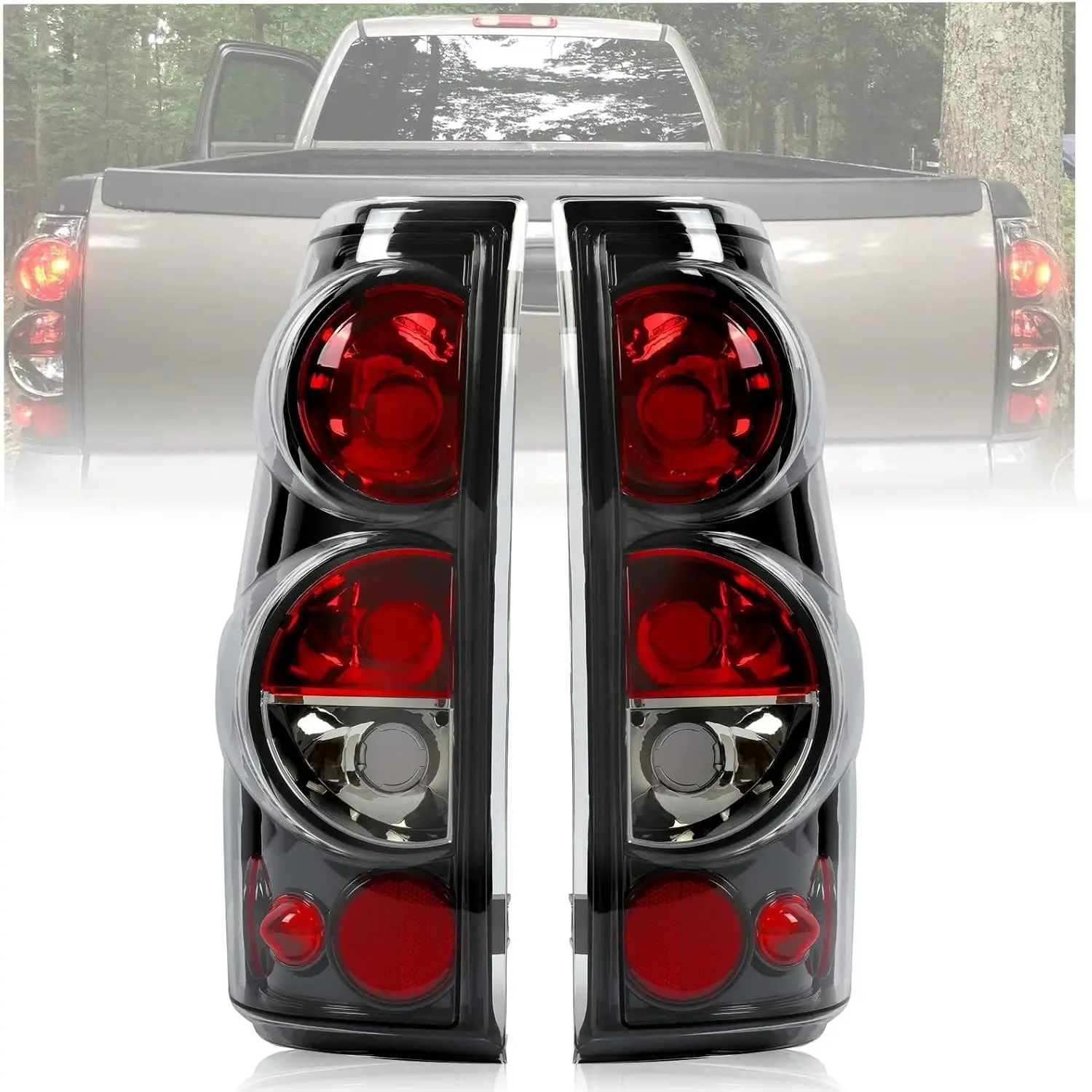 

Tail Lights for 1999-2006 Chevy Silverado & GMC Sierra 1500-3500, Pair, Clear Lens