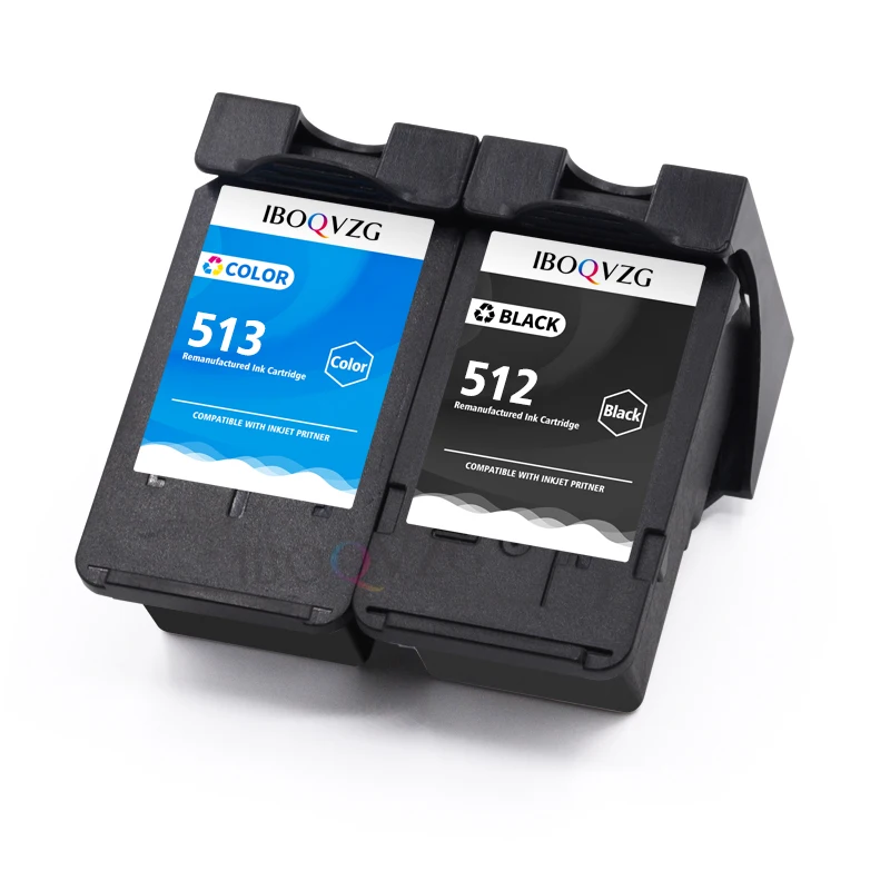 IBOQVZG 3PCS PG512 CL513 Refillable Ink Cartridge for Canon MP230 MP480 MX350 IP2700 MP240 250 252 260 270 272 280 Printer