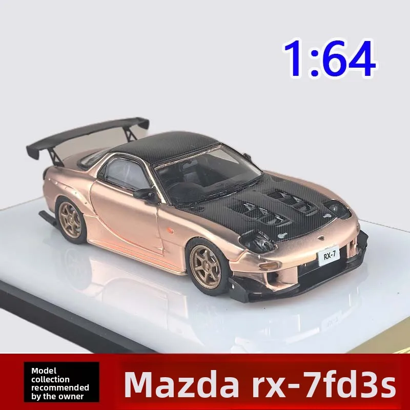 

Diecast 1:64 Scale Mazda RX-7 FD3S Electroplated RX7 Alloy Car Model Collectible Toy Gift Souvenir Display Ornament