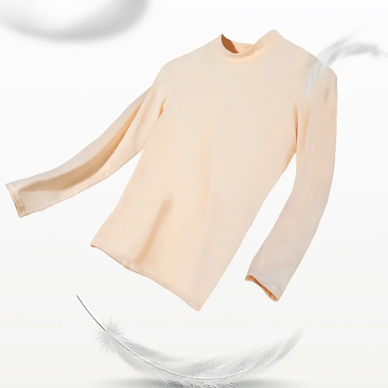 5 قطع ملابس داخلية حرارية للأطفال، سترات قطنية كبيرة للأطفال، قمصان أطفال للأولاد والبنات، قمصان علوية، شبه عالية الرقبة