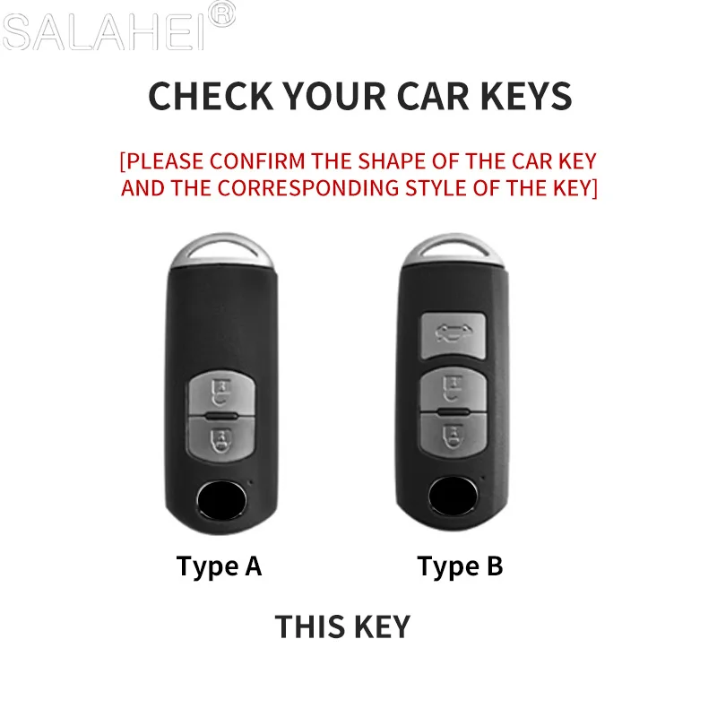 Car Remote Key Case Cover Shell For Mazda 2 3 6 Atenza Axela Demio CX-5 CX5 CX-3 CX3 CX7 CX-7 CX-9 2015-2019 CX9 MX5 Accessories