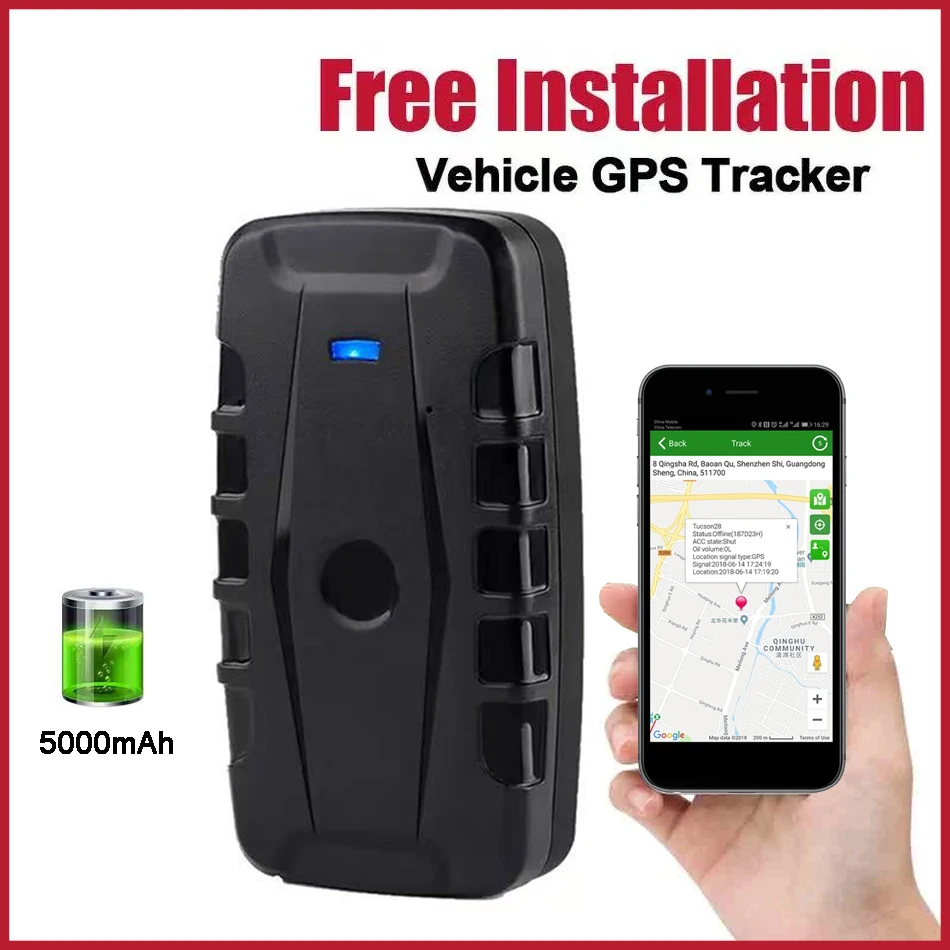 Car 4G GPS Tracker LK209B 10000mAh Battery Real-Time Tracking Vehicle Locator Powerful Magnetic  Waterproof Free App