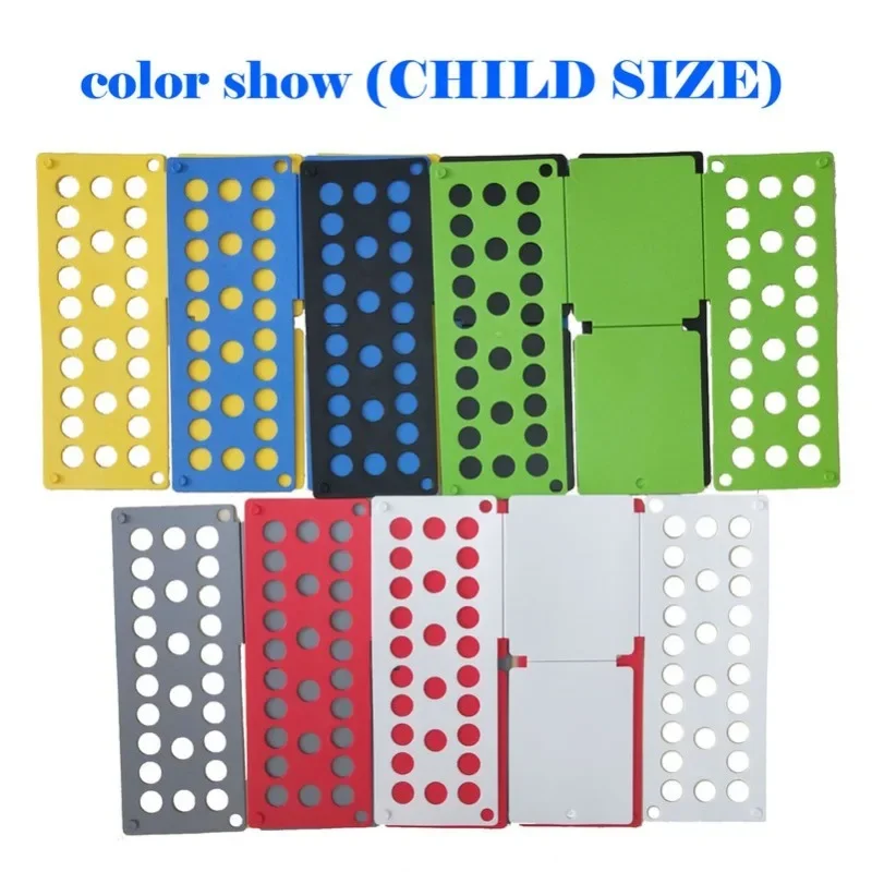 جودة الكبار الاطفال مجلد الملابس السحرية تي شيرت لاعبا المنظم أضعاف توفير الوقت الملابس السريعة للطي مجلس الملابس حامل