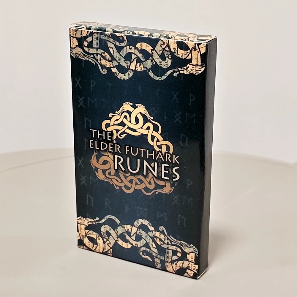 

Карты с рунами Elder Futhark со значениями-10,3*6 см, 25 шт., карты Oracle из скандинавской мифологии для гадания и медитации
