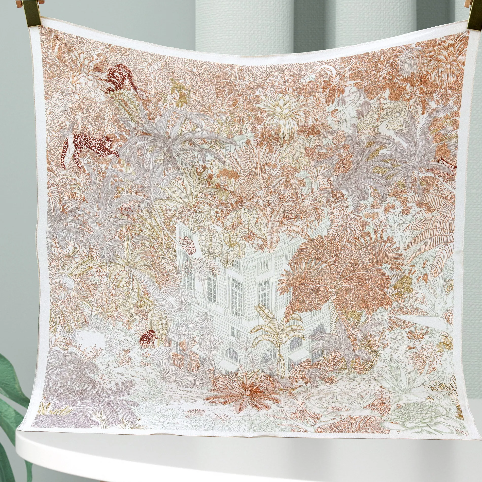 

12MM Soft Silk Scarf Women Spring Summer Neck Shawl Square Head Bandanas Hair Bag Accessories Women Foulard Femme 65cm*65cm