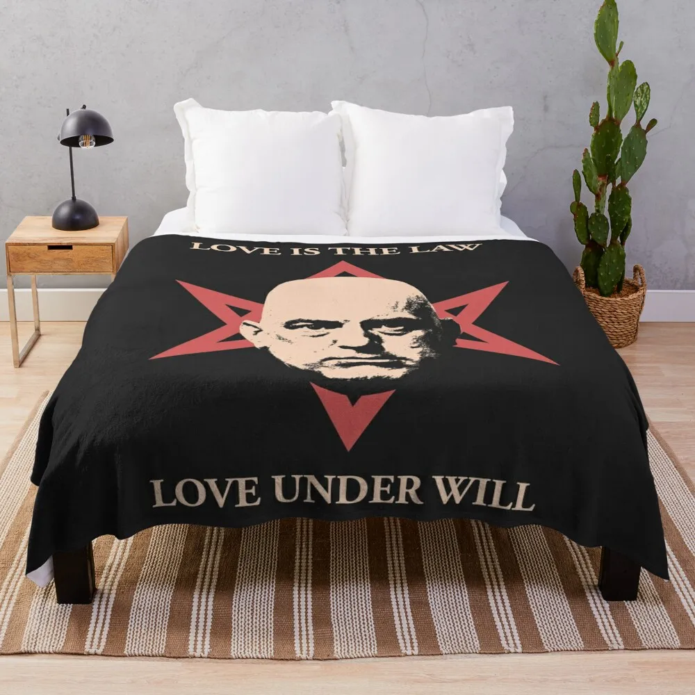 

Aleister Crowley Throw Blanket Comforter Stuffeds Blankets