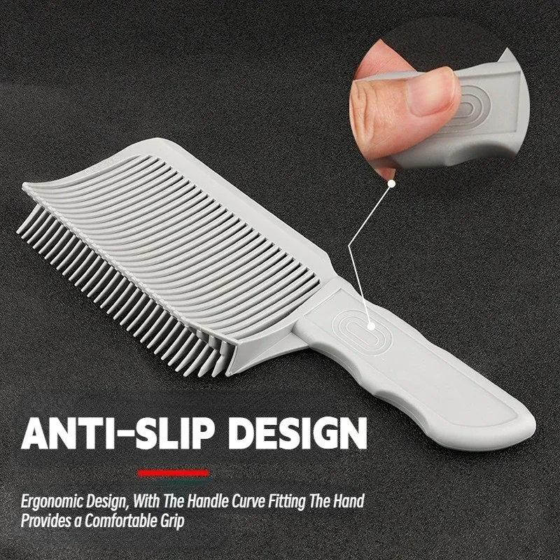 NEW Fading Comb Professional Barber Clipper Blending Flat Top Hair Cutting Comb Brush For Men Heat Resistant Salon Styling Tools