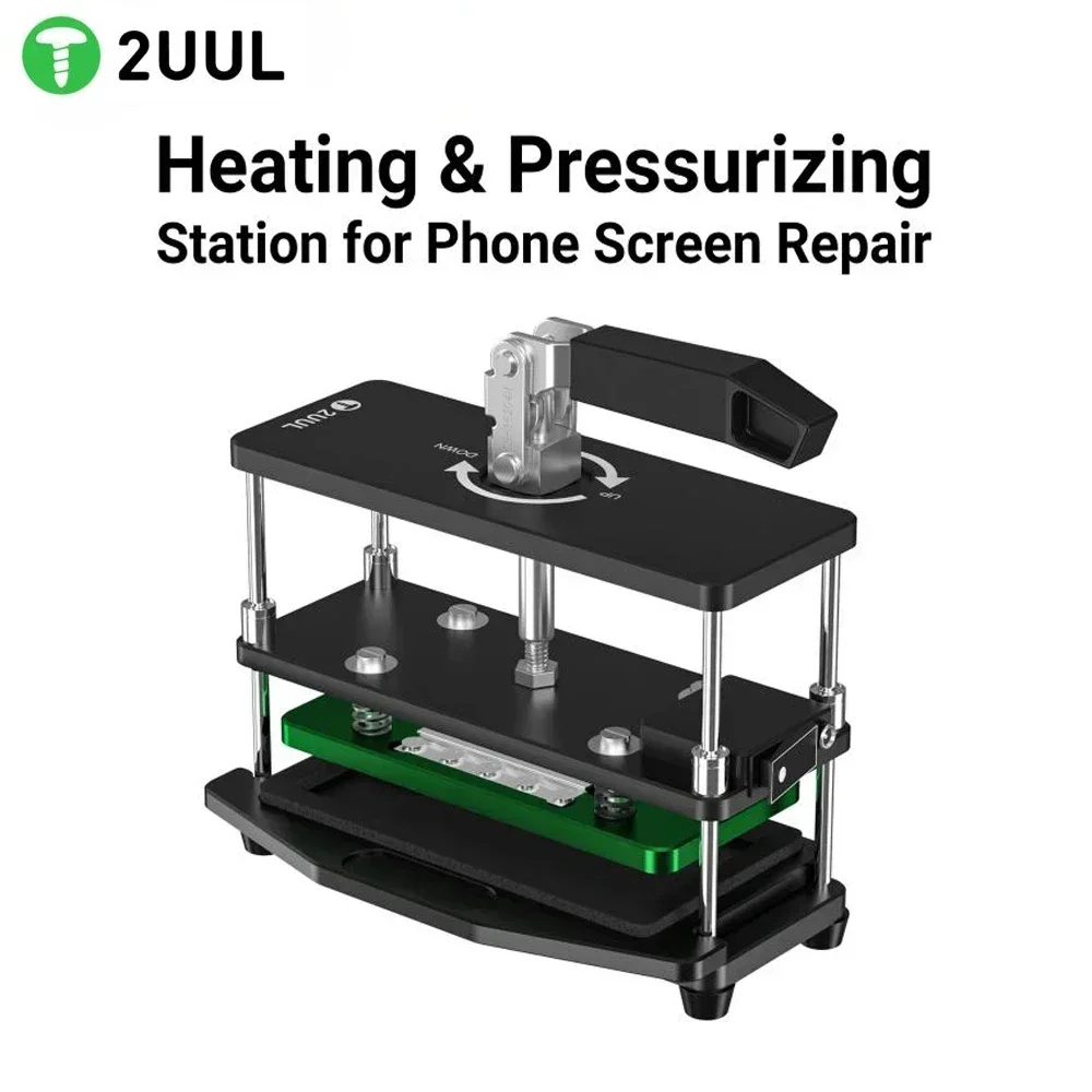 2UUL DA05 Heating & Pressurizing Station For Phone LCD Screen Repair Platform Fixing Maintenance Cover Plate Pressure Retaining