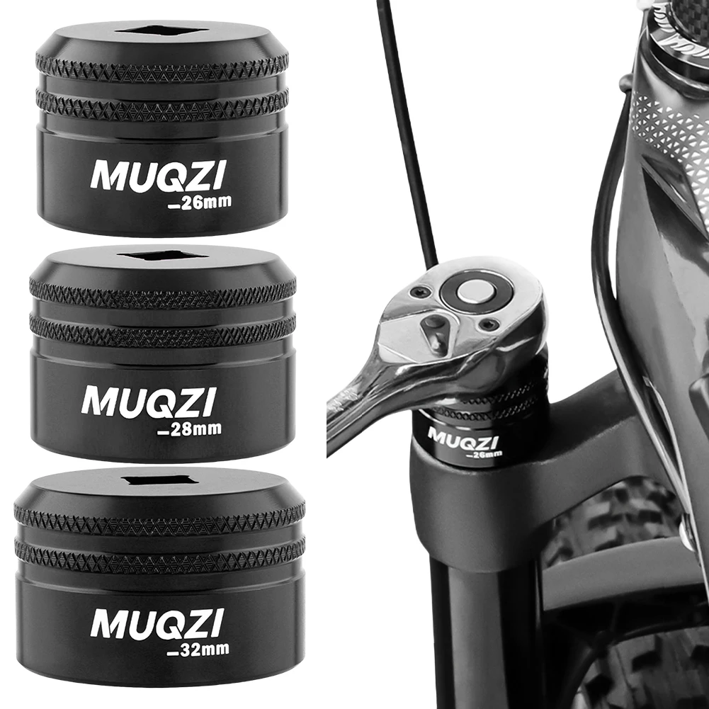 

26/28/32 мм верхняя крышка велосипедной вилки из алюминиевого сплава, верхняя крышка велосипедной вилки, совместимая с передней вилкой EPICON/X-FUSION, черная