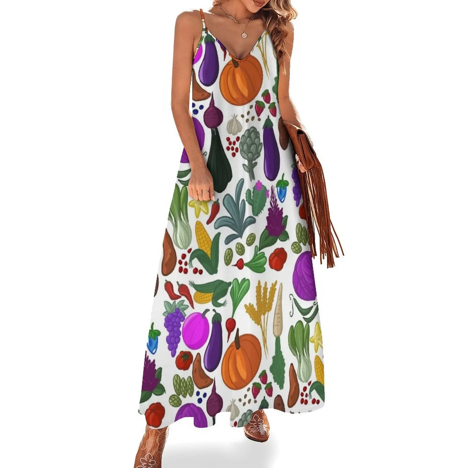 

Welcome to the Valley Sleeveless Long Dress summer women's dress 2025 purple dress dresses