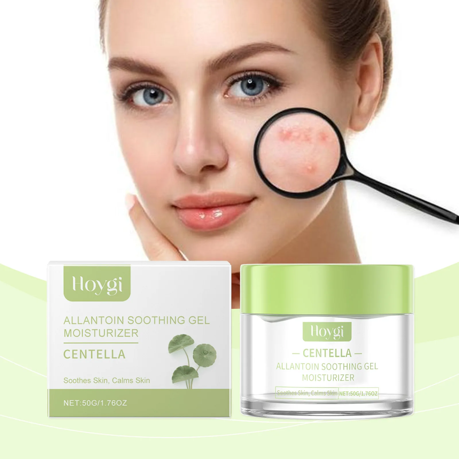 جل ترطيب كينتيللا اسياتيكا ترطيب عميق قفل المياه تعزز إصلاح البشرة مهدئ تحفيز تتلاشى ندبات حب الشباب