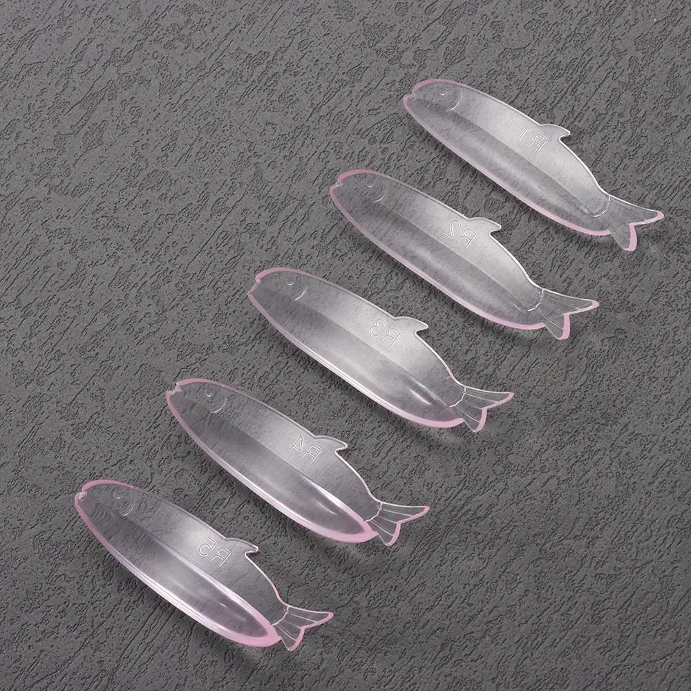 

5Pairs Applicator Tools Silicone Eyelash Perm Pads Reusable Eyelash Extension Sticky Lashes Rods Fish Shaped