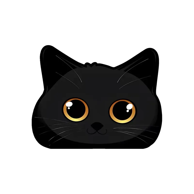 Funny Peeping Black Cat Car Sticker Removable Decal for Car Laptop Truck