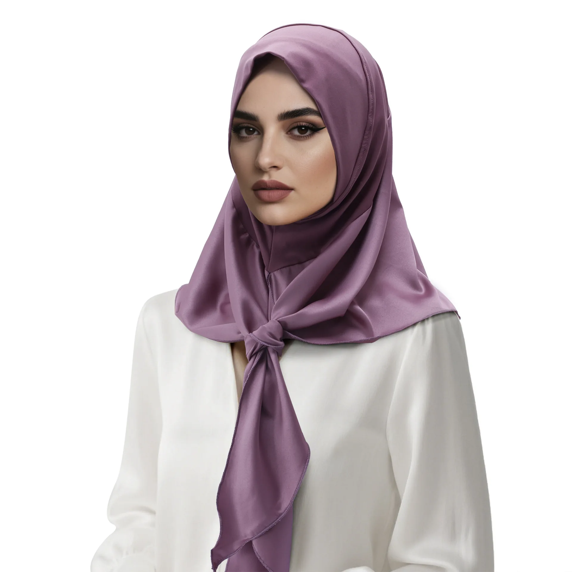 Femmes musulmanes Hijab tirer sur foulard écharpe instantanée Turban Eid nouveau Satin Amira Islam prière Hijab châles envelopper Niqab Nikab foulards