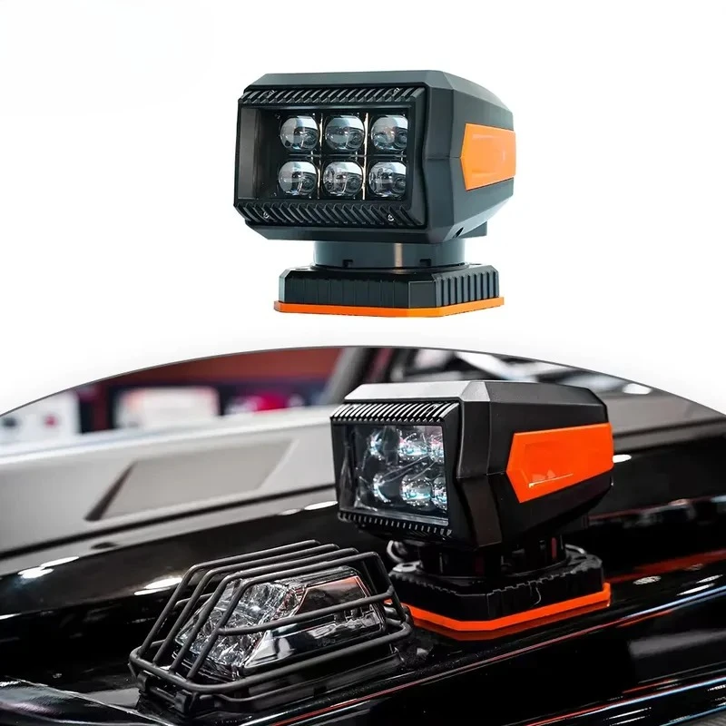 For All Cars Portable LED Work Light Universal Searchlight with 360 Degree Rotate Remote Control Magnetic Search Lights