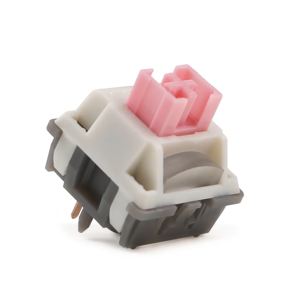 

JKDK XCJZ Pink Gray Butterfly Silent Switch Upgrade 5 Pin Linear Hot Swap 42g Mechanical Keyboard Gaming Switch F75 AJAZZ AK820