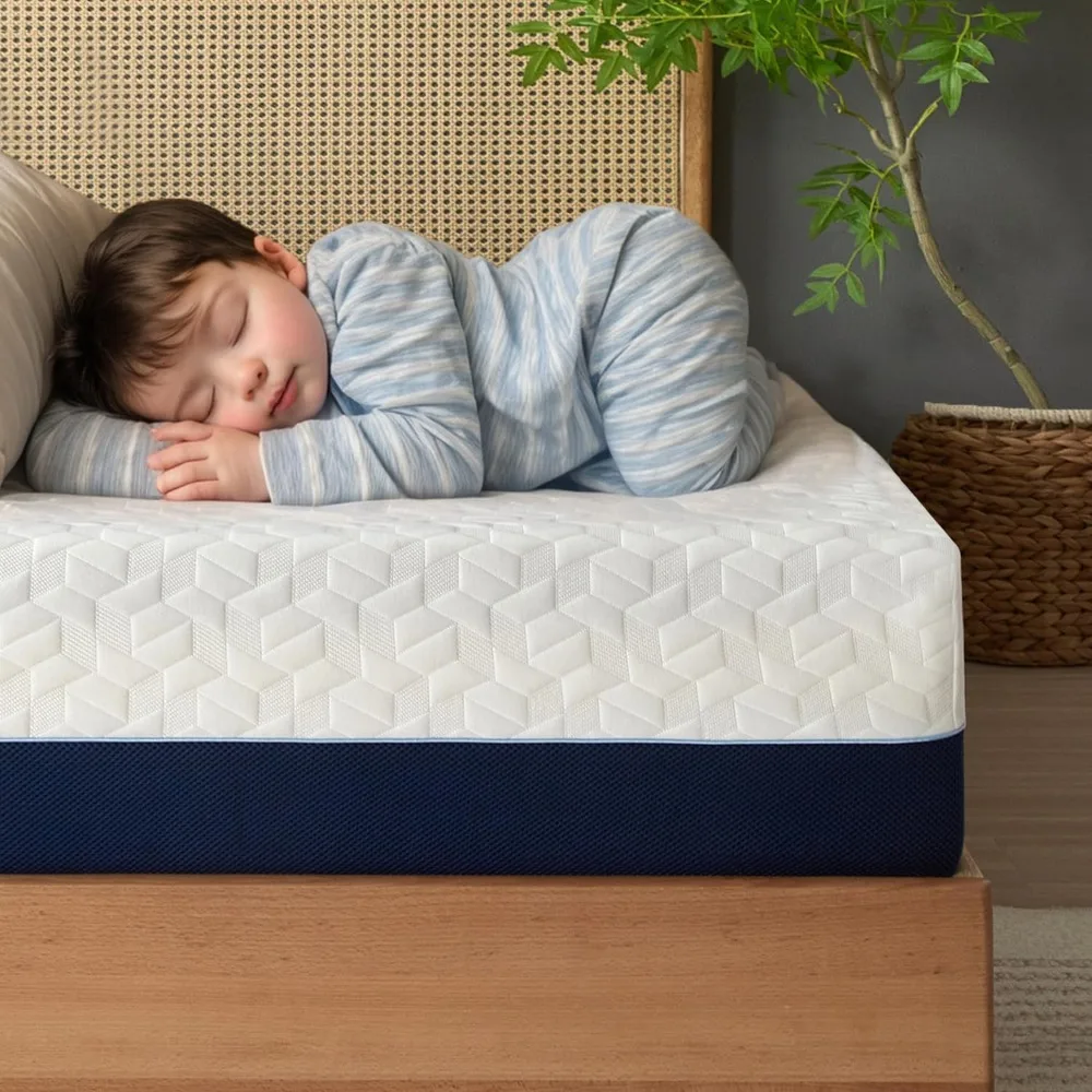 

6 Inch Cooling Gel Memory Foam Twin Mattress for Kids,Mattress in a Box,Breathable Cover Gel-Infusion for Cooler Sleep,Healthy a
