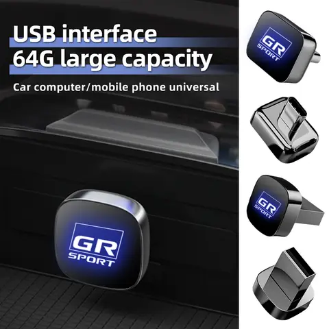 32GB/64GB Car USB Flash Drive Memory Stick For Toyota Corolla Yaris Aygo GT86 Prius RAV CHR Camry Auris Avensis