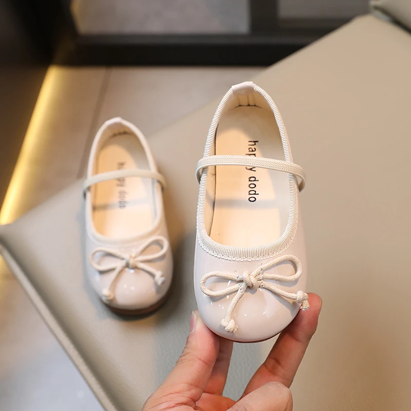 Size 21-30 Kids Flats Children Princess Shoes Spring Bright Colors Girls Mary Jane Shoes Baby Toddler Girl Shiny Leather Shoes