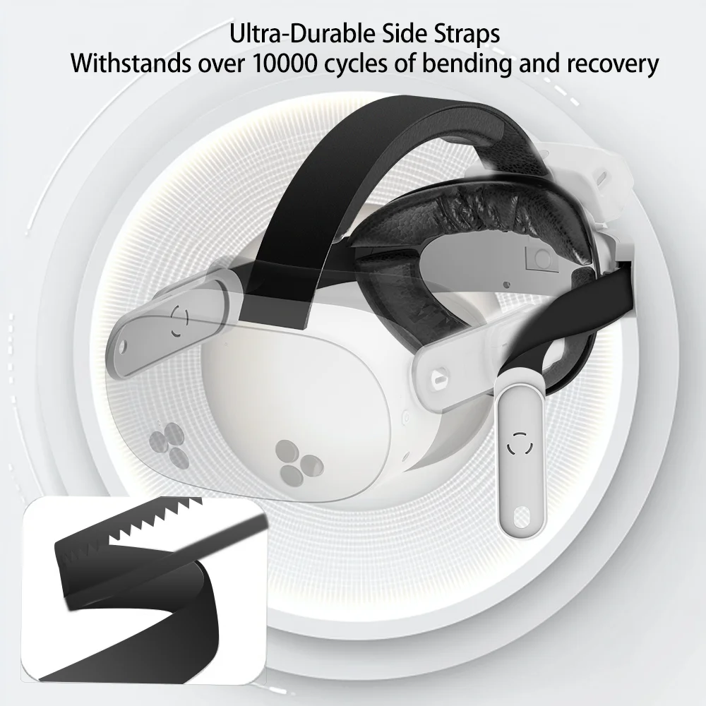 كويست 3S انفصال شحن حزام الرأس ل ميتا كويست 2/Quest3/3S خفيفة الوزن قابل للتعديل النخبة عقال VR نظارات الملحقات