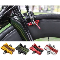 Road Bike Carbon Wheel Rim C-Brake Pads Aluminum Alloy Rubber Cycling Parts Racing Bicycle Brake Caliper Shoes Accessories