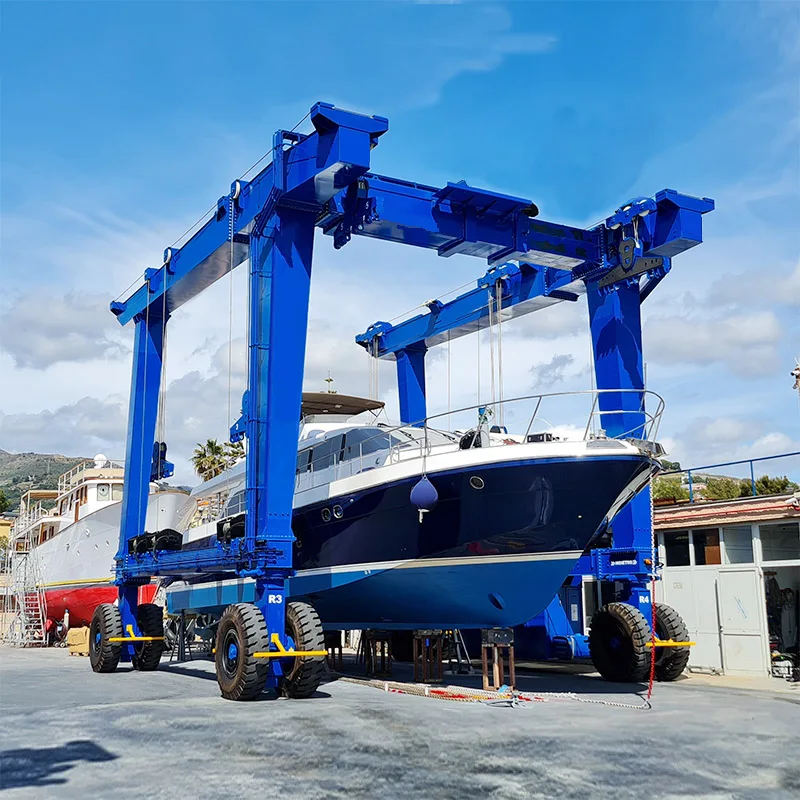 300T 400T Custom Hydraulic Marine Travel Lift Boat Hoist Crane Good Price China Suppliers Manufacturers