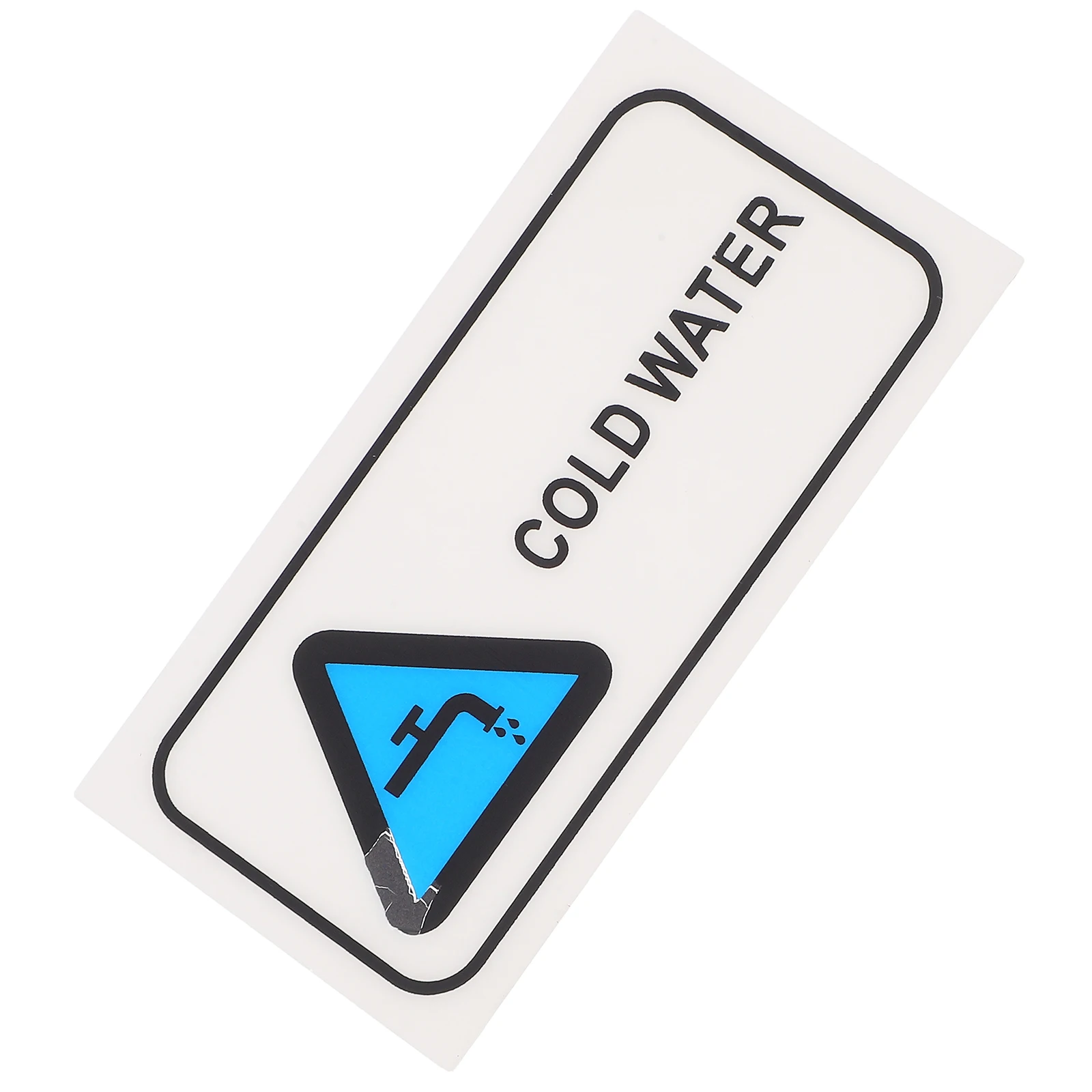 Cold Water Stickers Waterproof Labels for Bathroom Faucets Pipes Shower Temperature Signs Warning Stickers Versatile Sizes