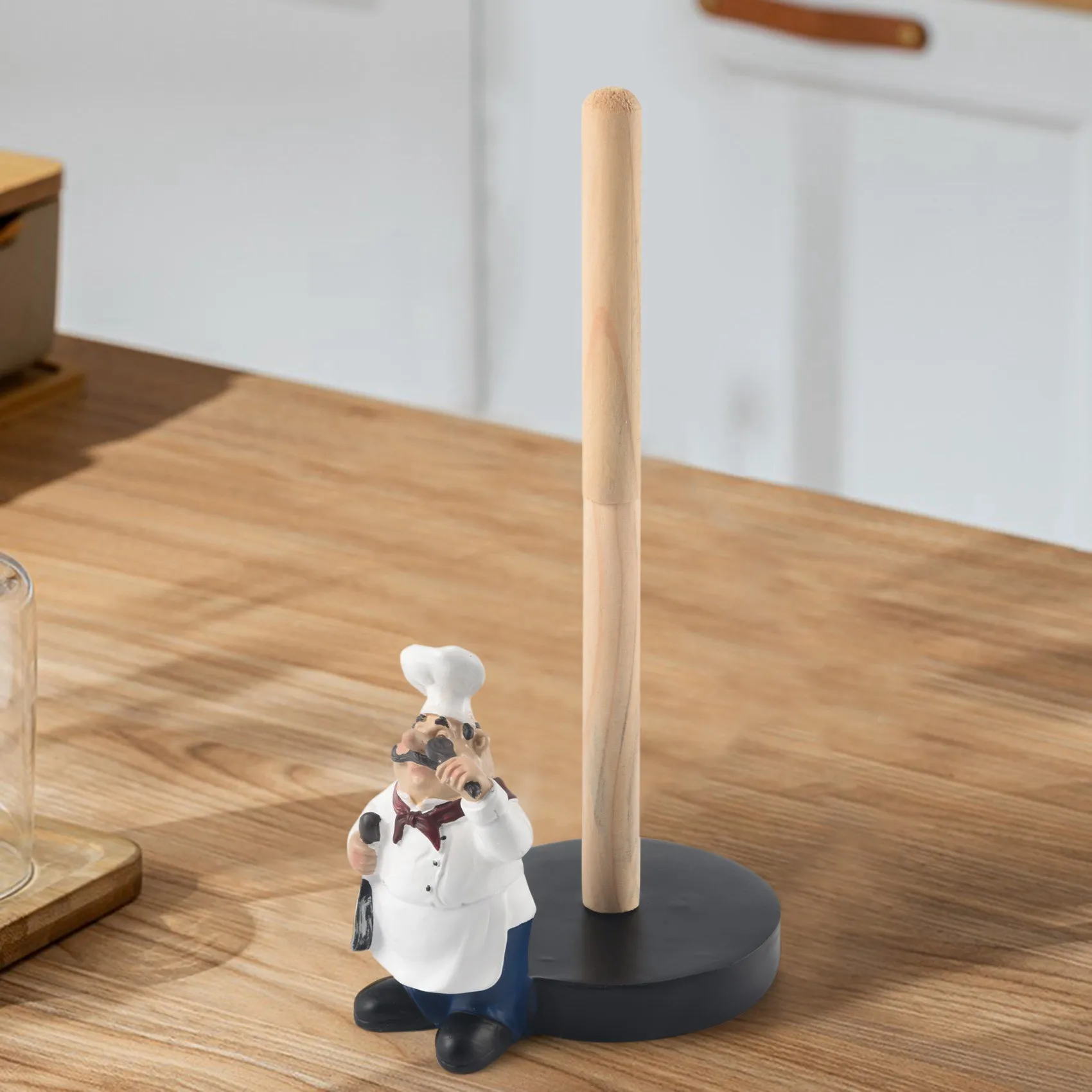 Porte-serviettes en papier à double couche en résine FigAuckland, décoration artisanale créative pour la maison, la boutique de gâteaux, le restaurant, l'ornement A