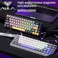 Magnetic Axis Keyboard AULA WIN60/68 HE Wired Gasket Structure Hot Swap RGB 65% Gaming Mechanical Keyboard Gaming Accessories