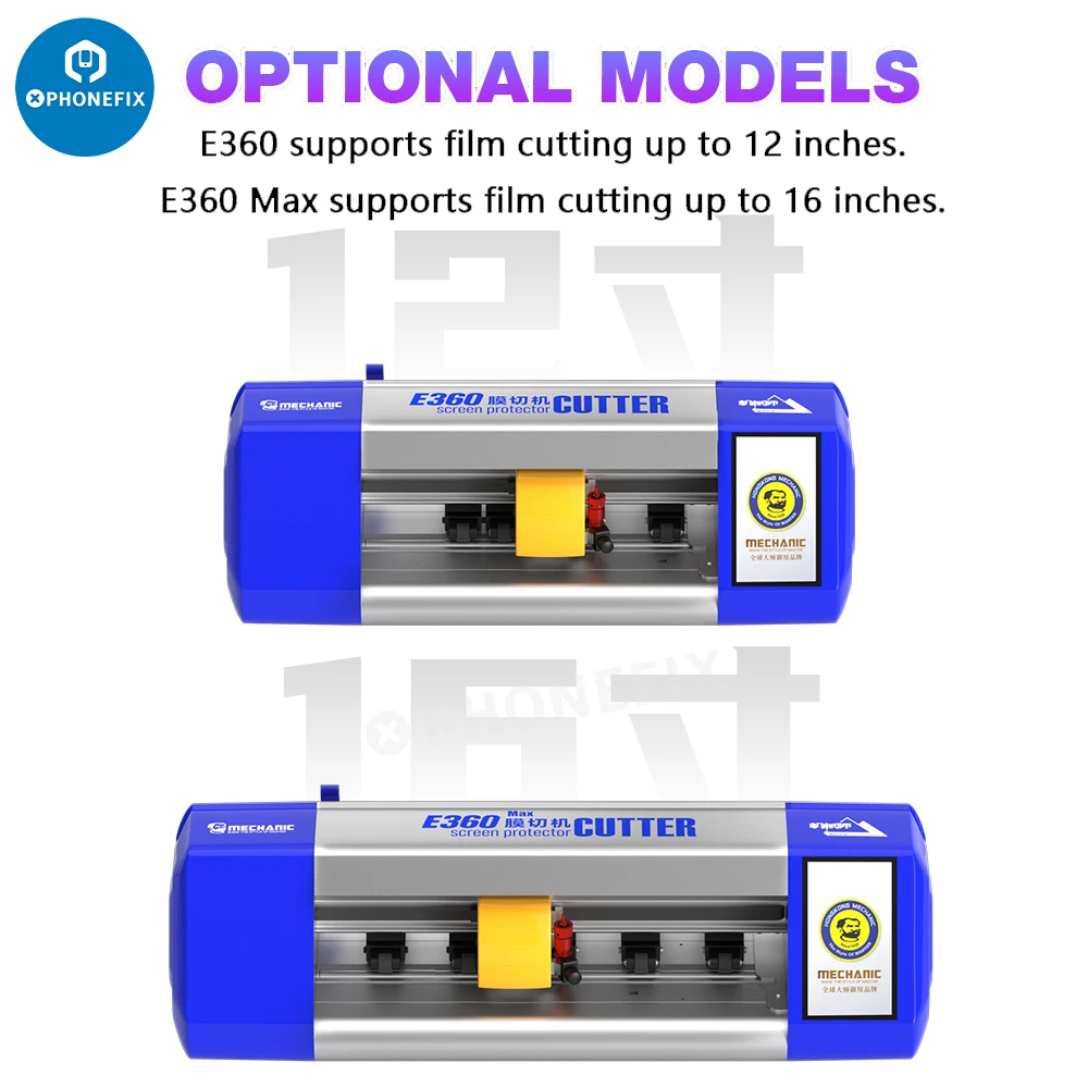 MECHANIC E360 Max Unlock Cloud Intelligent Film Cutting Machine Suitable All Hydrogel Films Phone Tablet Watch Screen Protector