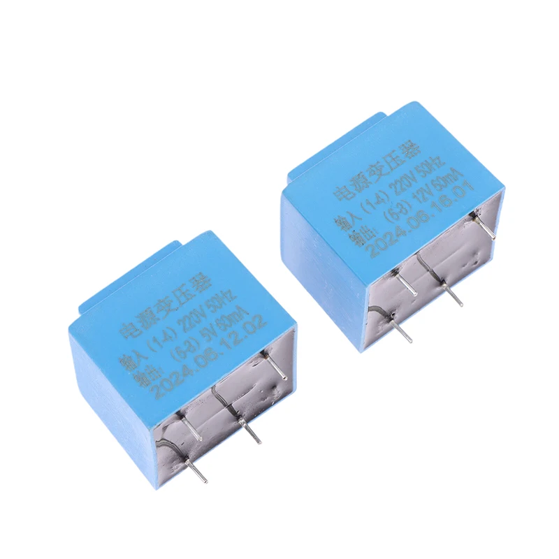 Sealed Mini 0.5W Transformer for 220V to 12V PCB Board 4 Pin Plug