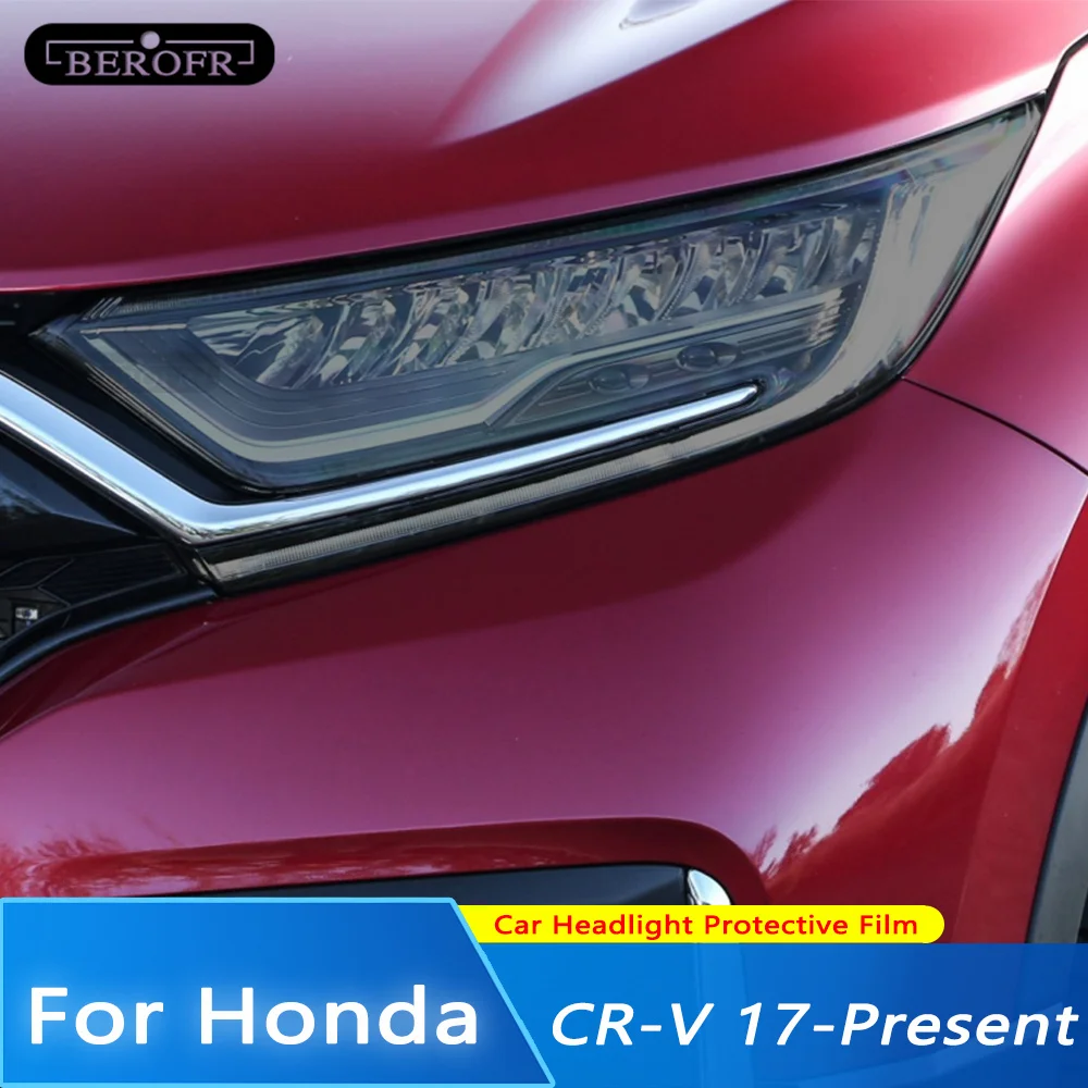 

Car Lamp Film Headlight Protection Tint Film Smoke Black Transparent TPU Protective Light Sticker For Honda CR-V CRV 2017-2022