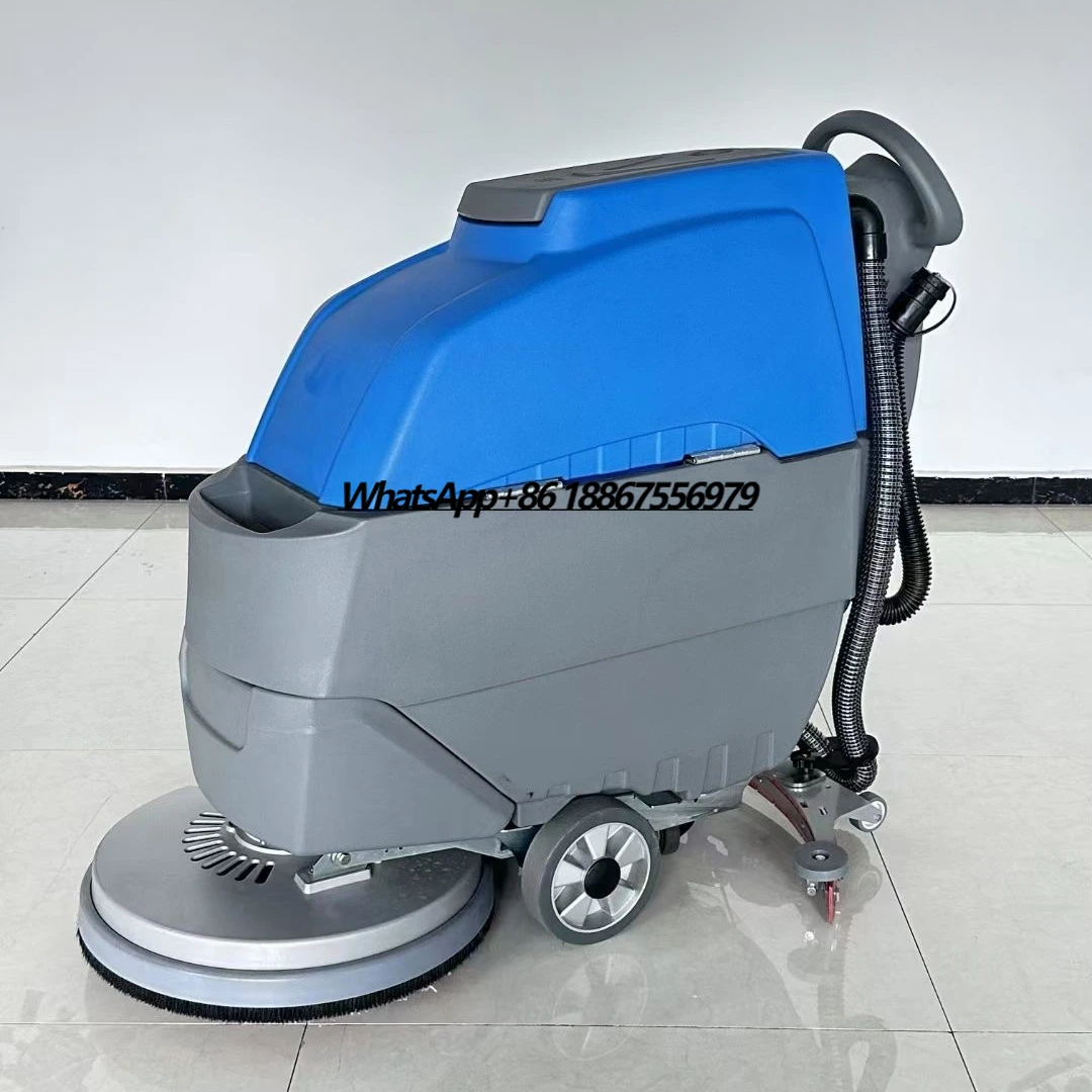 Hand Push Floor Scrubber Strong Suction Power Automatic Cleaning Machine Automatic Floor Scrubber