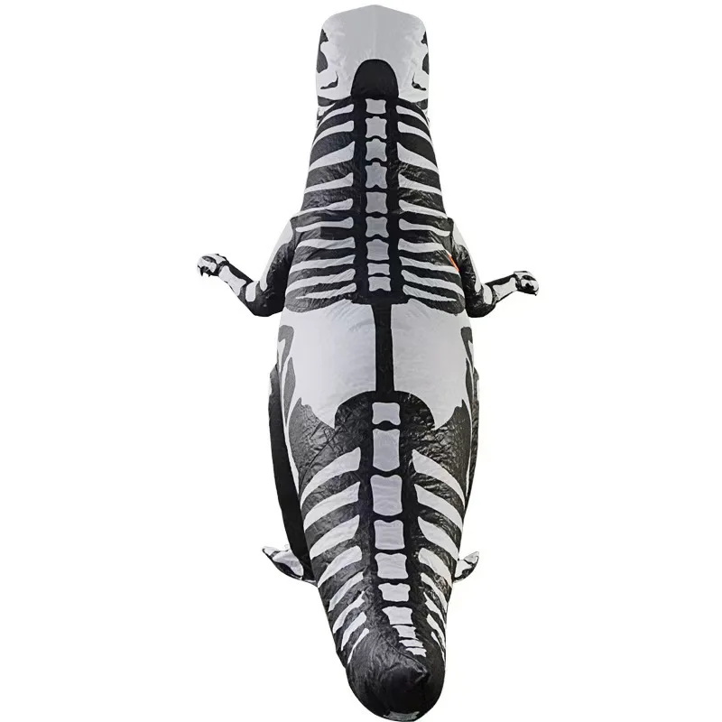 Skeleton Dinosaur Inflatable Costume Inflatable T-Rex Skeleton Costume for Halloween Performance and Party