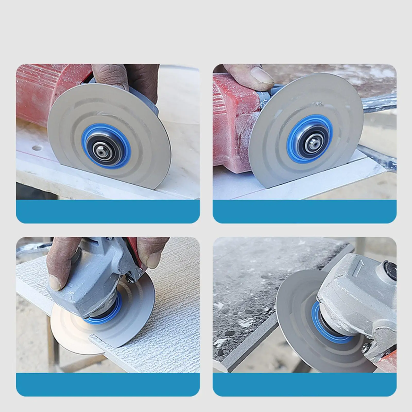 Grinder Cutting Disc High Density Emery Diamond Cut Off Wheel Multihole Design for Ceramic Tile Marble Slate Chamfering