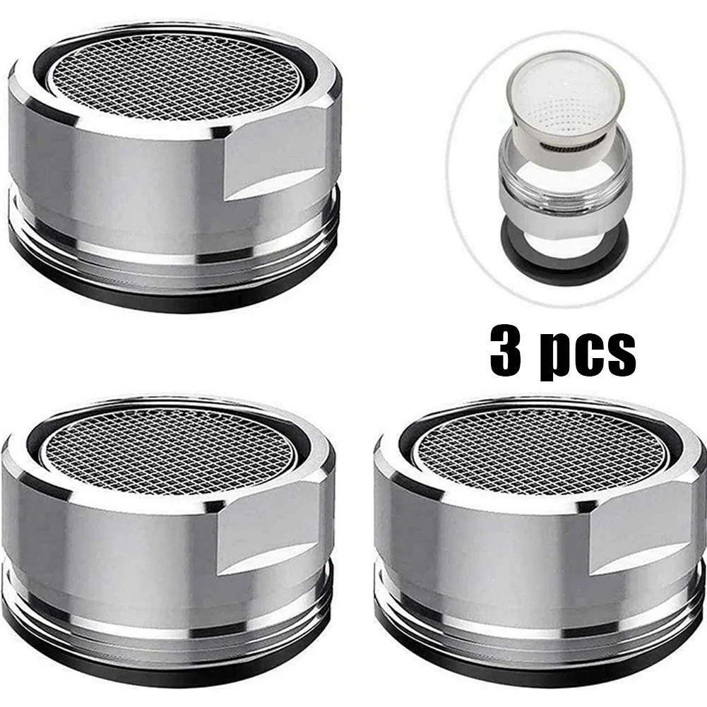 3pcs Water Saving Faucet Aerator Basin Outer Wire Copper Shell With Stainless Steel Inner Mesh For Kitchen Faucet Mesh Nozzle