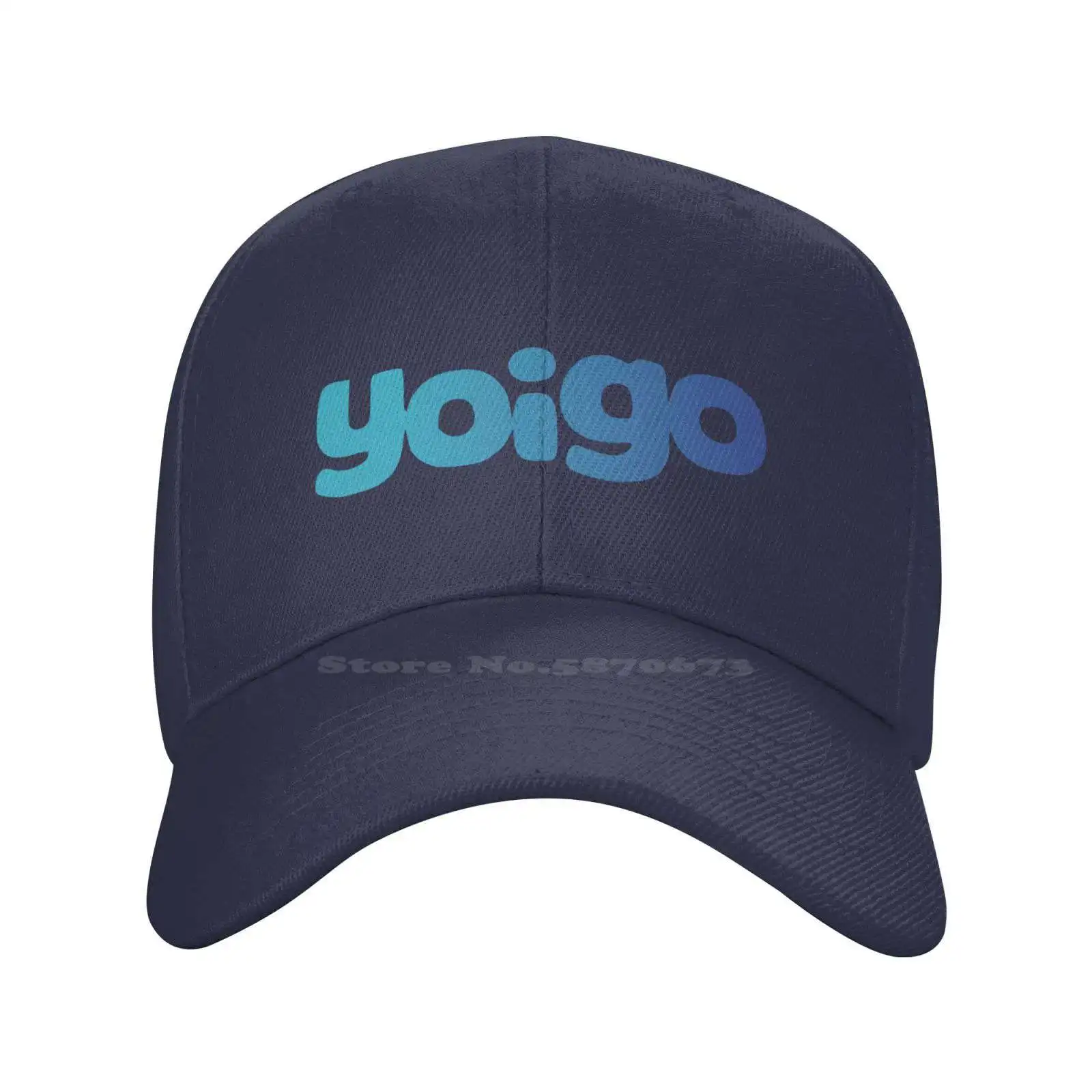 Yoigo Logo Moda qualidade Denim cap Chapéu malha Baseball cap