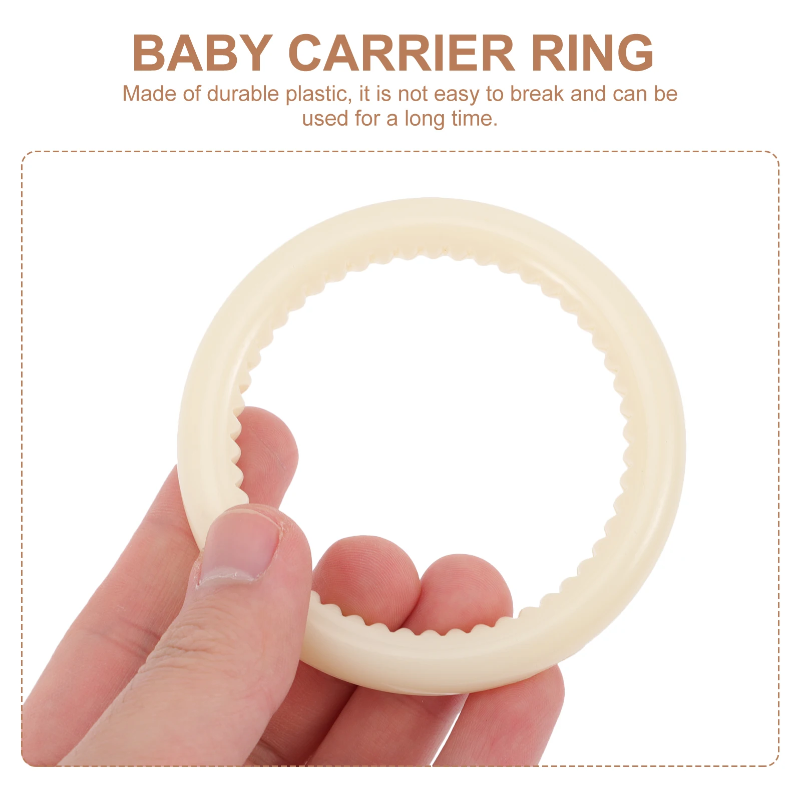 

4Pcs Baby Strap Carrier Ring Durable Plastic for Newborns Easy Installation Safe Carrying Baby Carrier Ring Infant