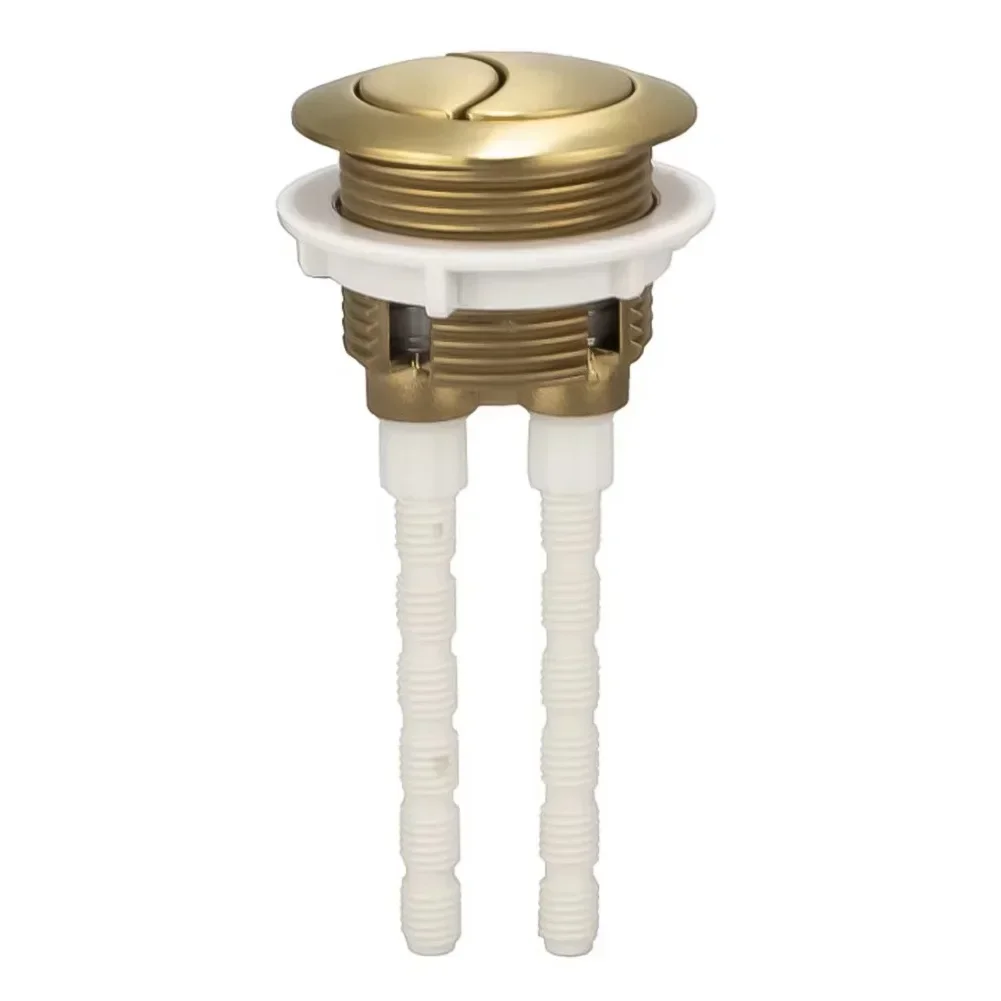 Botón pulsador de inodoro para baño, interruptor de descarga Circular superior mecánico, válvula de presión del tanque de agua, ABS, doble botón de descarga, 38mm