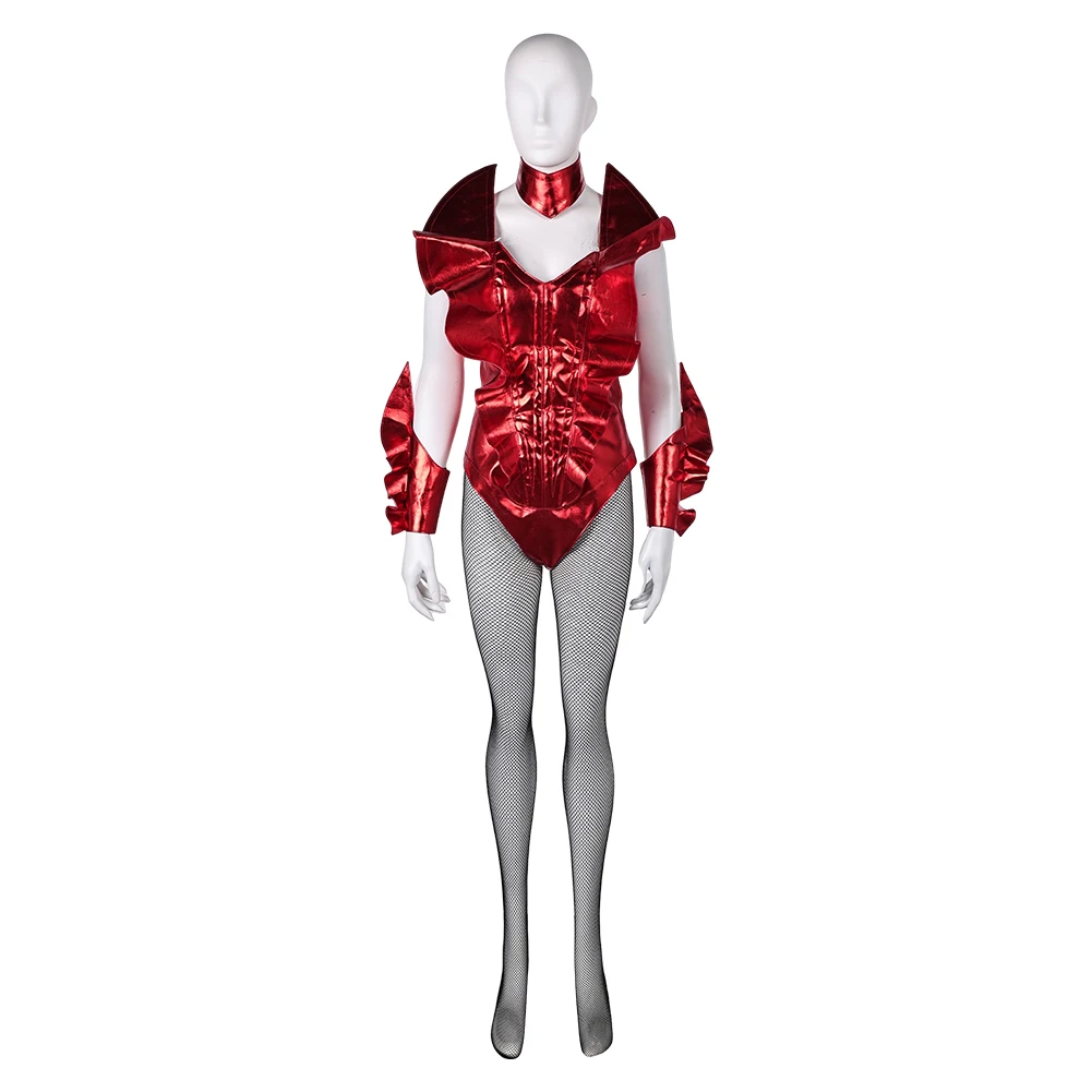 Disfraz de Skye Riley Cospaly para mujer adulta, fantasía, mono rojo Sexy, trajes, traje de Carnaval para fiesta de Halloween