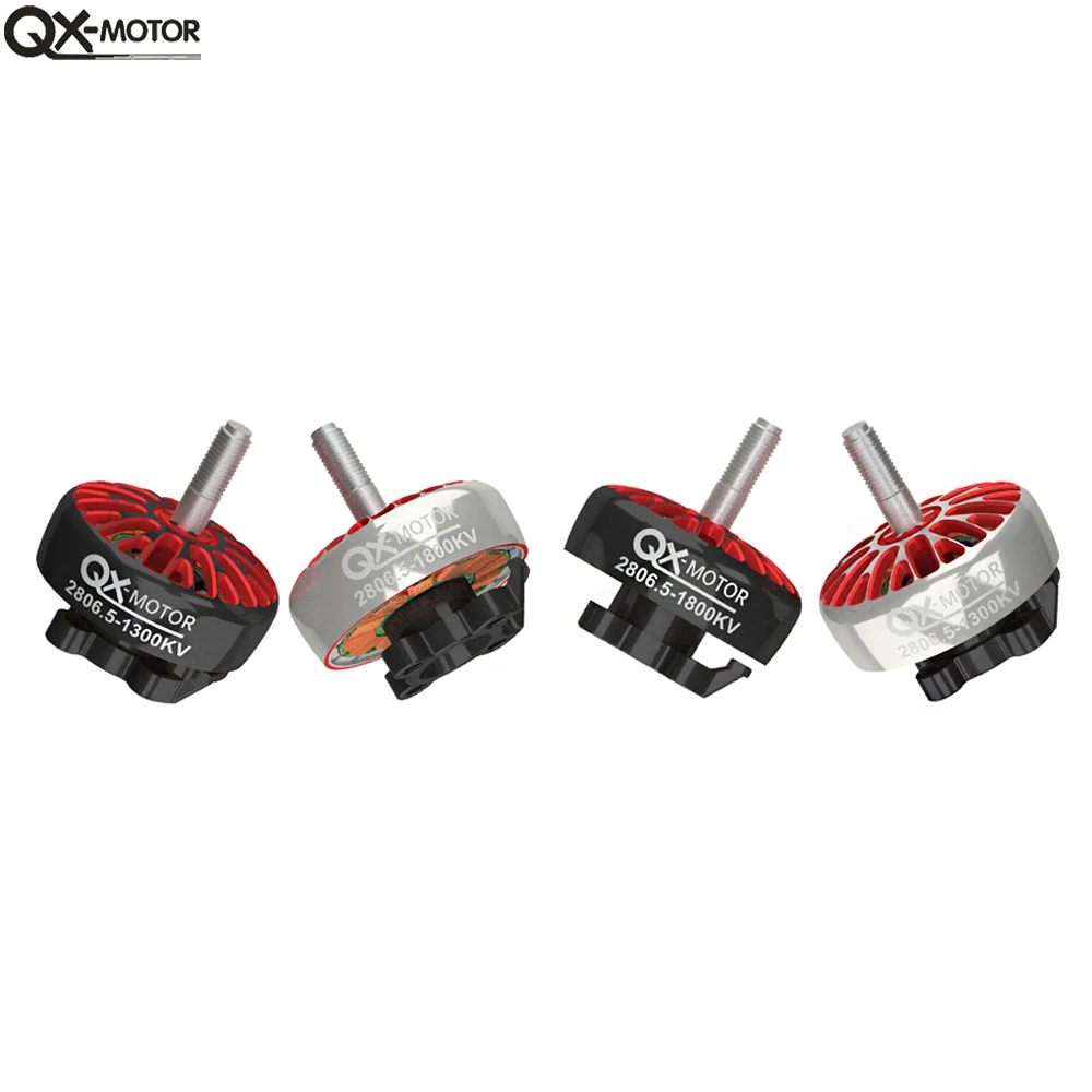 

QX-MOTOR QX2806.5 Бесщеточный двигатель 1300KV 1800KV 3-6S Двигатель для RC 6-7-дюймовых FPV стоек RC Мультироторный вертолет Запчасти для дронов