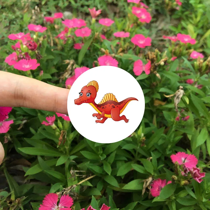 100-500pcs Dinosaur Animals cartoon Stickers for Kids Classic Toys Sticker School Teacher Reward Sticker