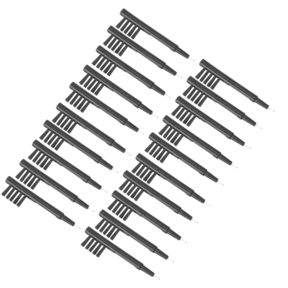 100pcs Hearing Amplifier Cleaning Brushes with Wax Loop Magnet Hearing Aid Brush Set Accessory for Earbuds Headphone Ear Care