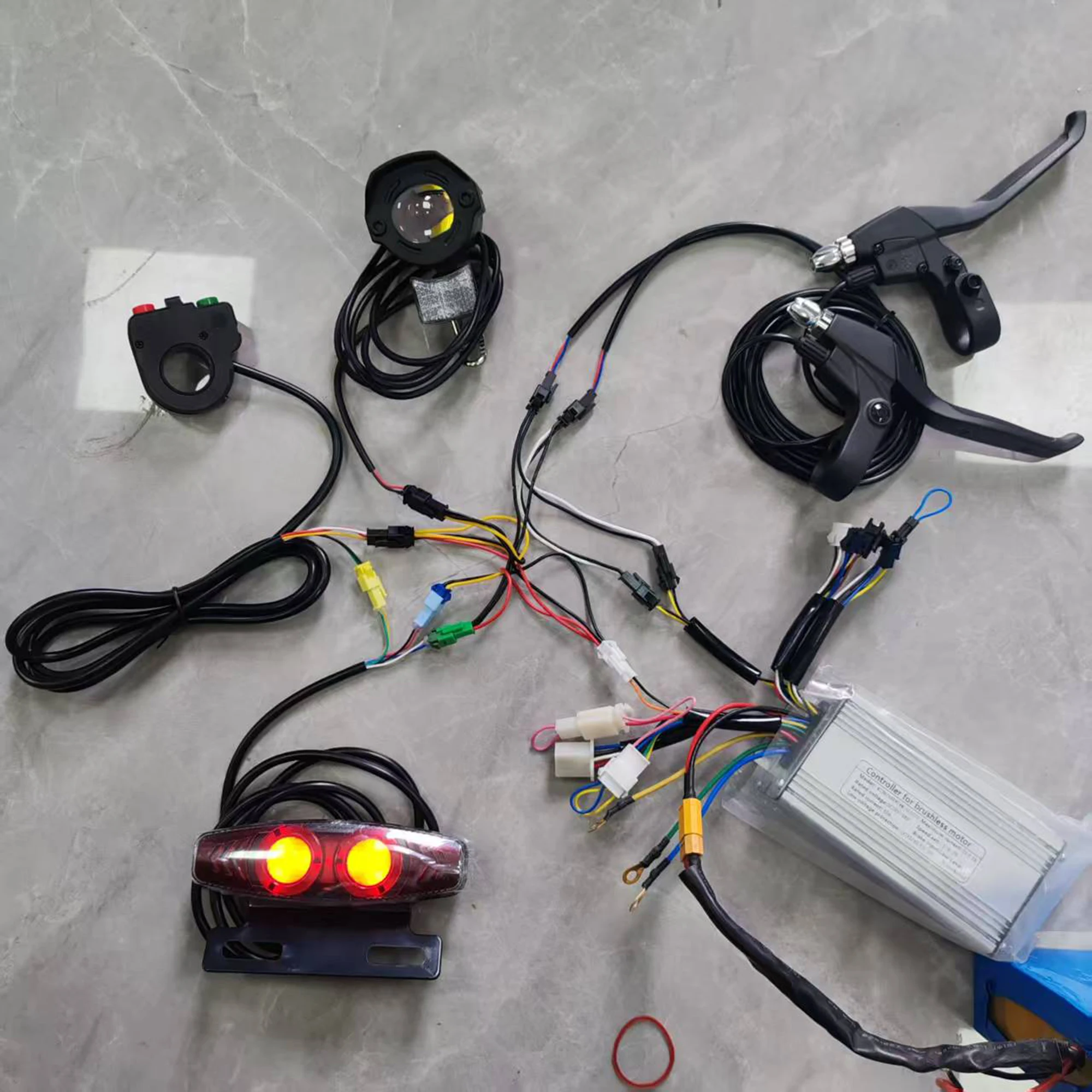 EBKE Ebike Electric Bicycle Frontlight Rearlight Turn Signal Brakelight Set 24V 36V 48V 52V For Mountain City Folding Road Bike