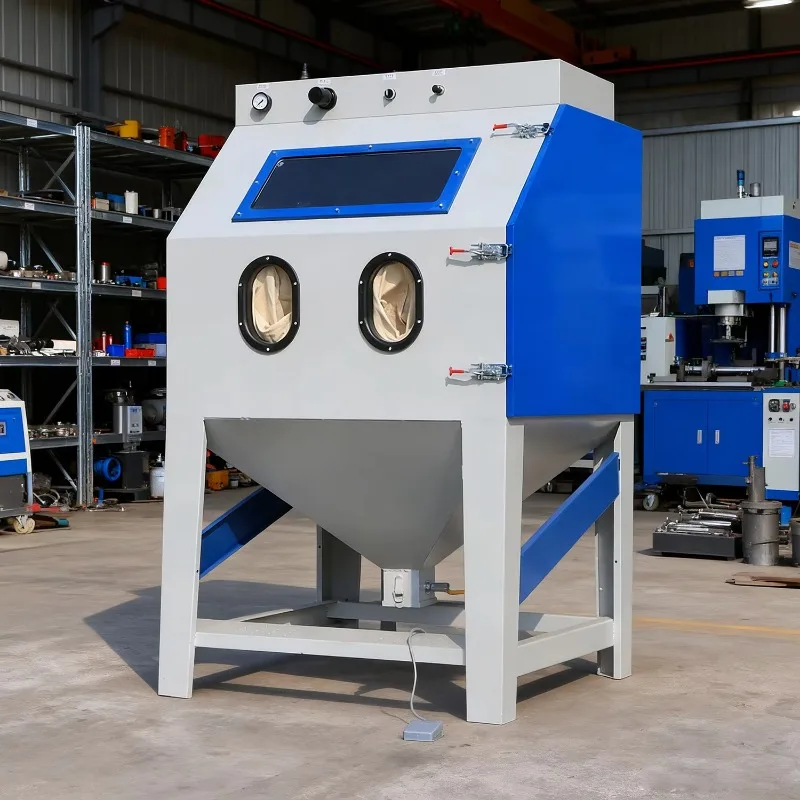 

Wheel Manual Small Industrial Cabin Glass Blast Equipment Blasting Cabinet Sand Blaster Sandblasting Machine Sandblast For Metal