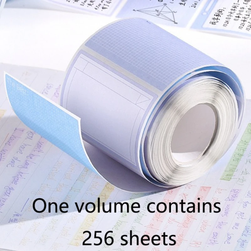 Gradient Color High Appearance Level Pull-out Sticky Notes Cute Cartoon Error Note Stickers Student Full-adhesive Index Label