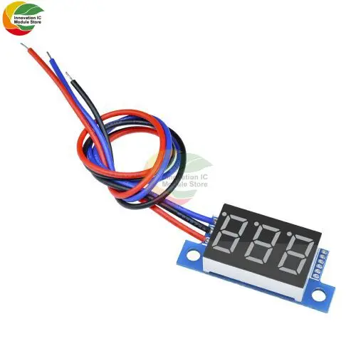0.36 inch DC 4.7-32V 2 Wires Mini Digit Display Voltmeter Mini LED Digital Panel Volt Voltage Meter Instrument Car 12V 24V