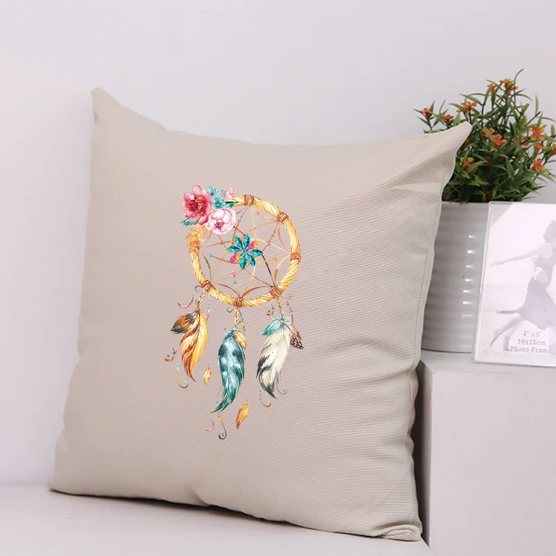 Colorful floral dream catcher Pattern Print,Heat transfers stickers for clothing,suitable for Hoodies,T-shirts,pillow,canvas bag